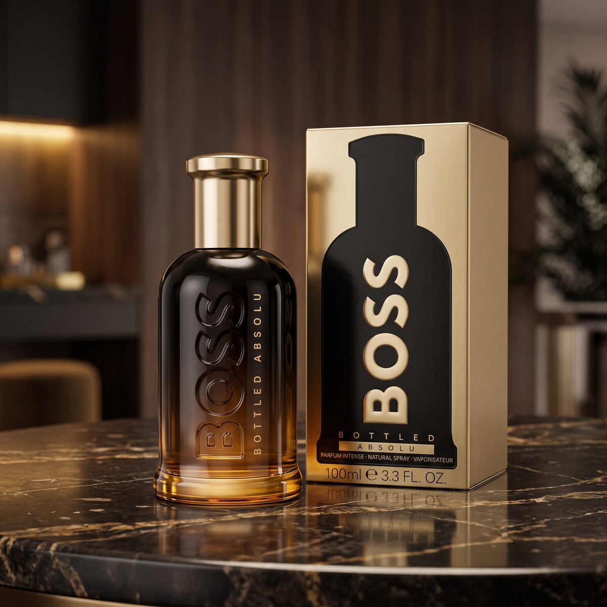 Hugo Boss Bottled Absolute Parfum Intense Woody Men's Cologne 3.4 FL OZ