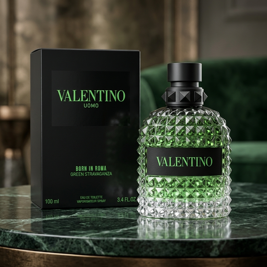 Valentino fragrance UOMO in green for men 3.4 fl oz