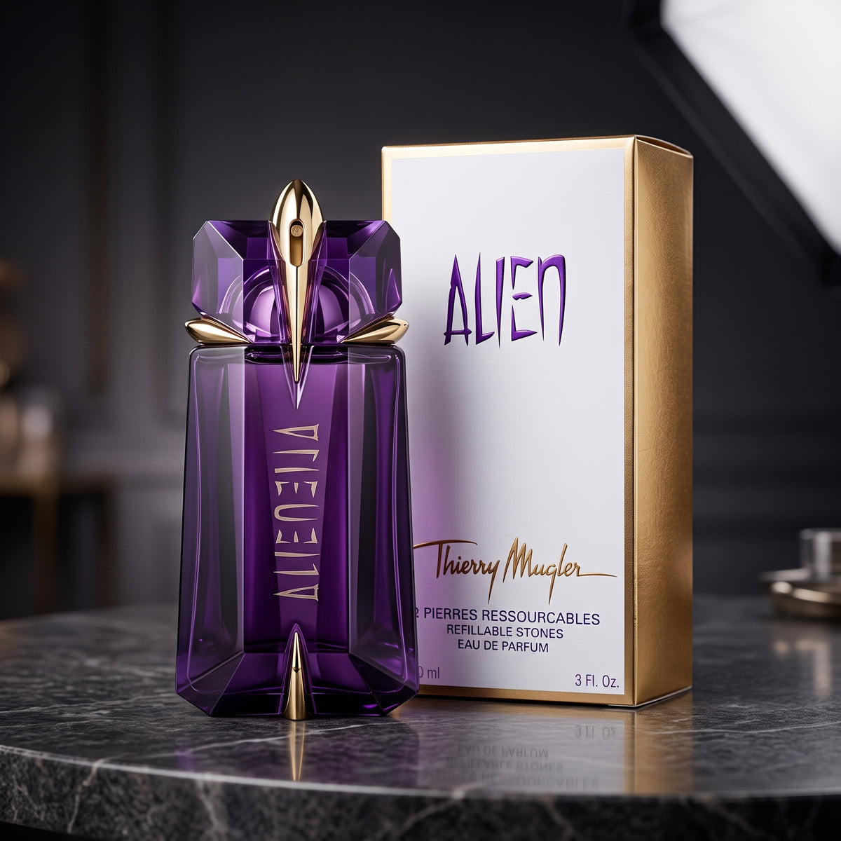 Mugler Alien Eau de Parfum - Long Lasting Floral Woody Womens Perfume