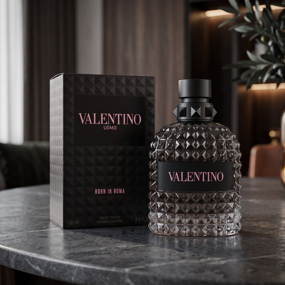 Valentino Uomo Born In Roma Intense for Men 3.4 oz Eau de Parfum Intense Spray
